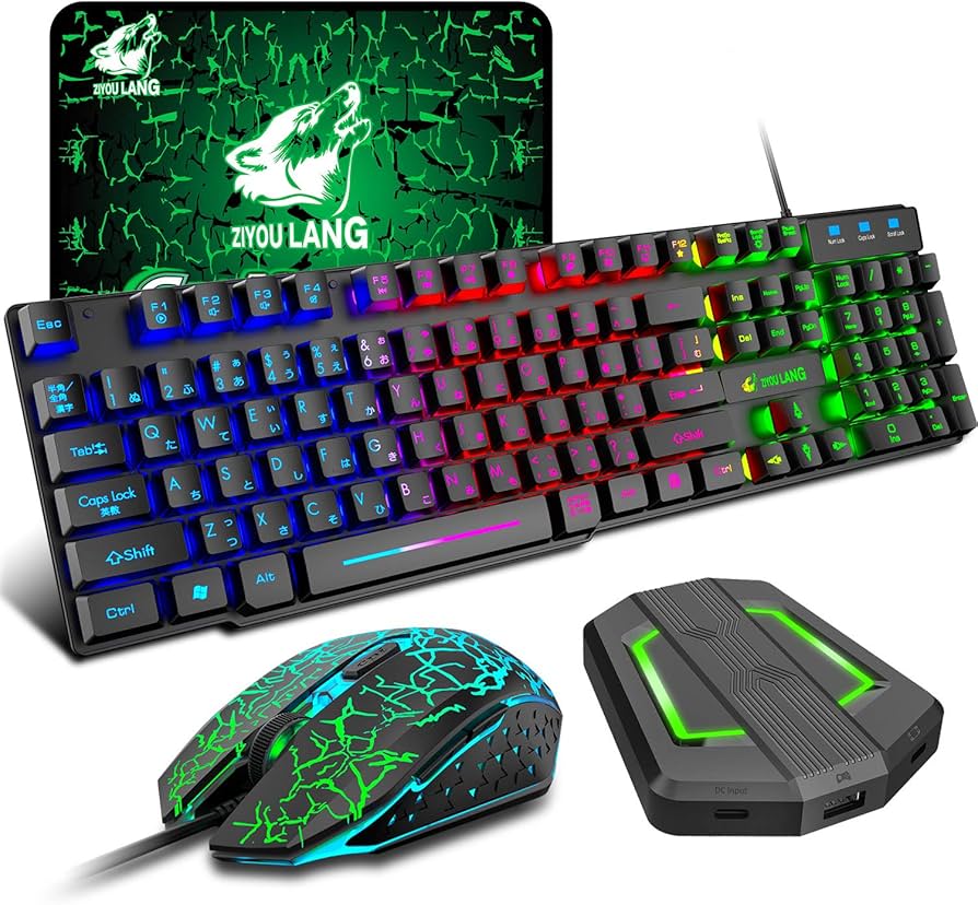 Amazon | LexonTech x ZIYOU LANG T13ゲーミングキーボードマウス