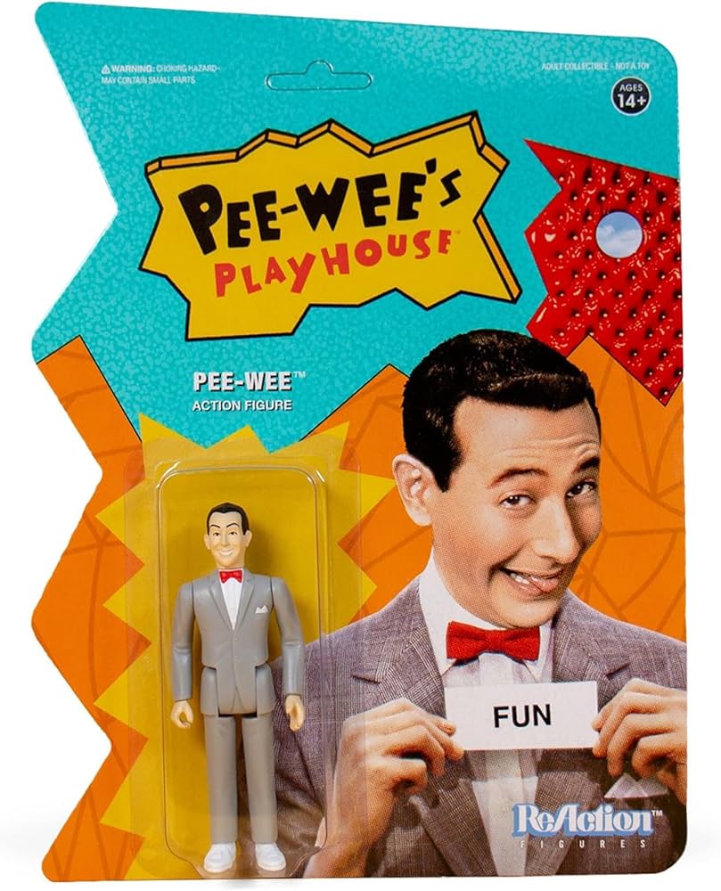 Amazon.com: Super7 Pee Wee's Playhouse: Pee Wee Reaction Figure