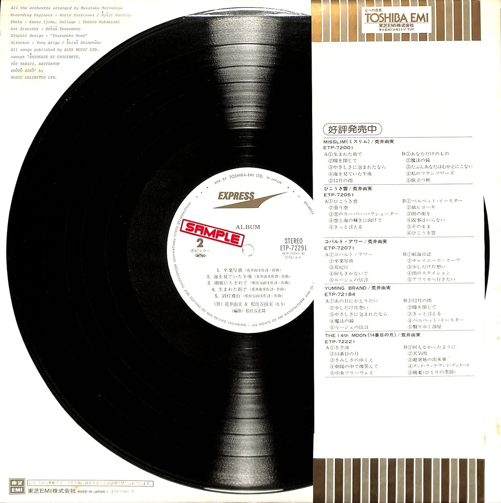 Amazon.co.jp: ALBUM[荒井由実][LP盤]: ミュージック