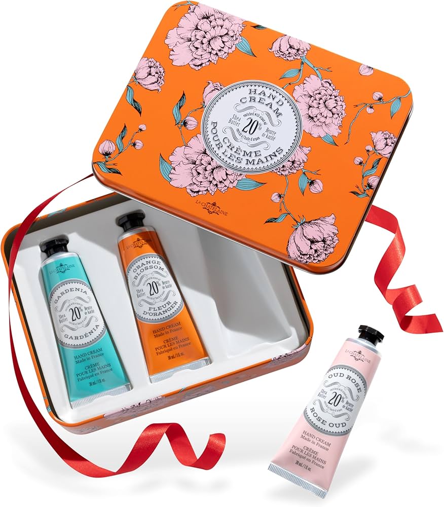 Amazon.com : La Chatelaine Hand Cream Trio Tin, Gifts for Mom