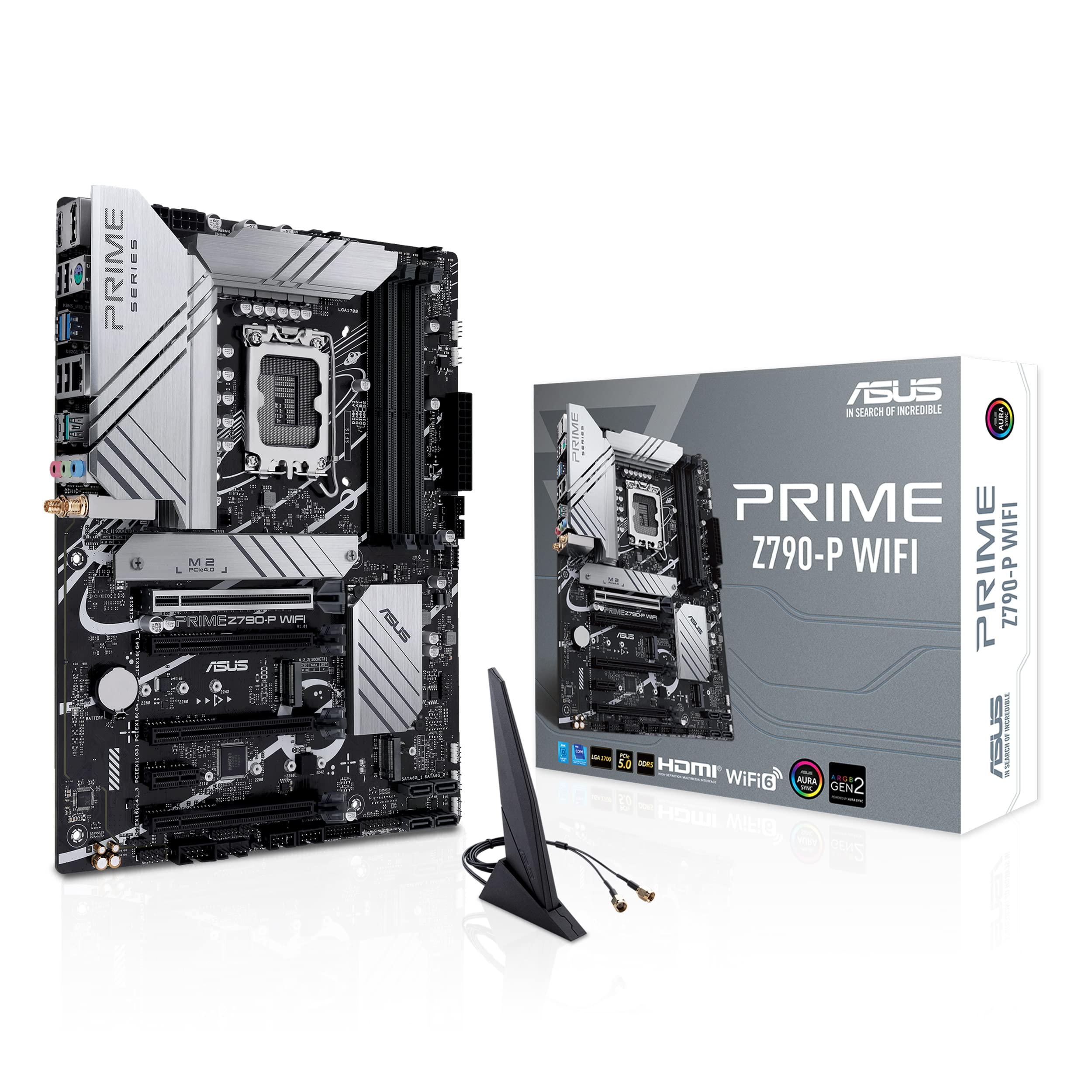 Amazon | ASUS Z790-P ATX マザーボード WiFi 6、PCIe 5.0、DDR5、14+1