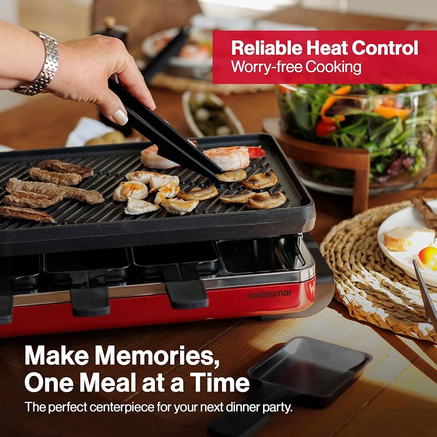Amazon.com: Swissmar Classic 8-Person Raclette Party Grill with