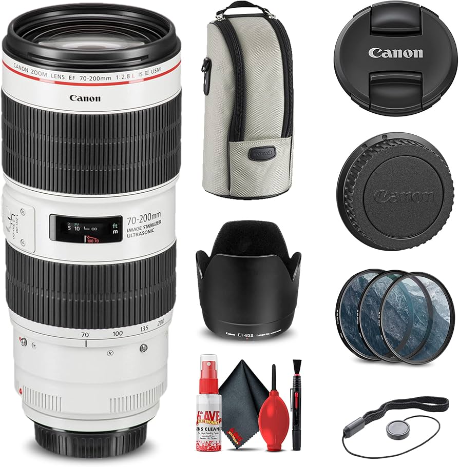 Amazon.com : Canon EF 70-200mm f/2.8L is III USM Lens (3044C002) +