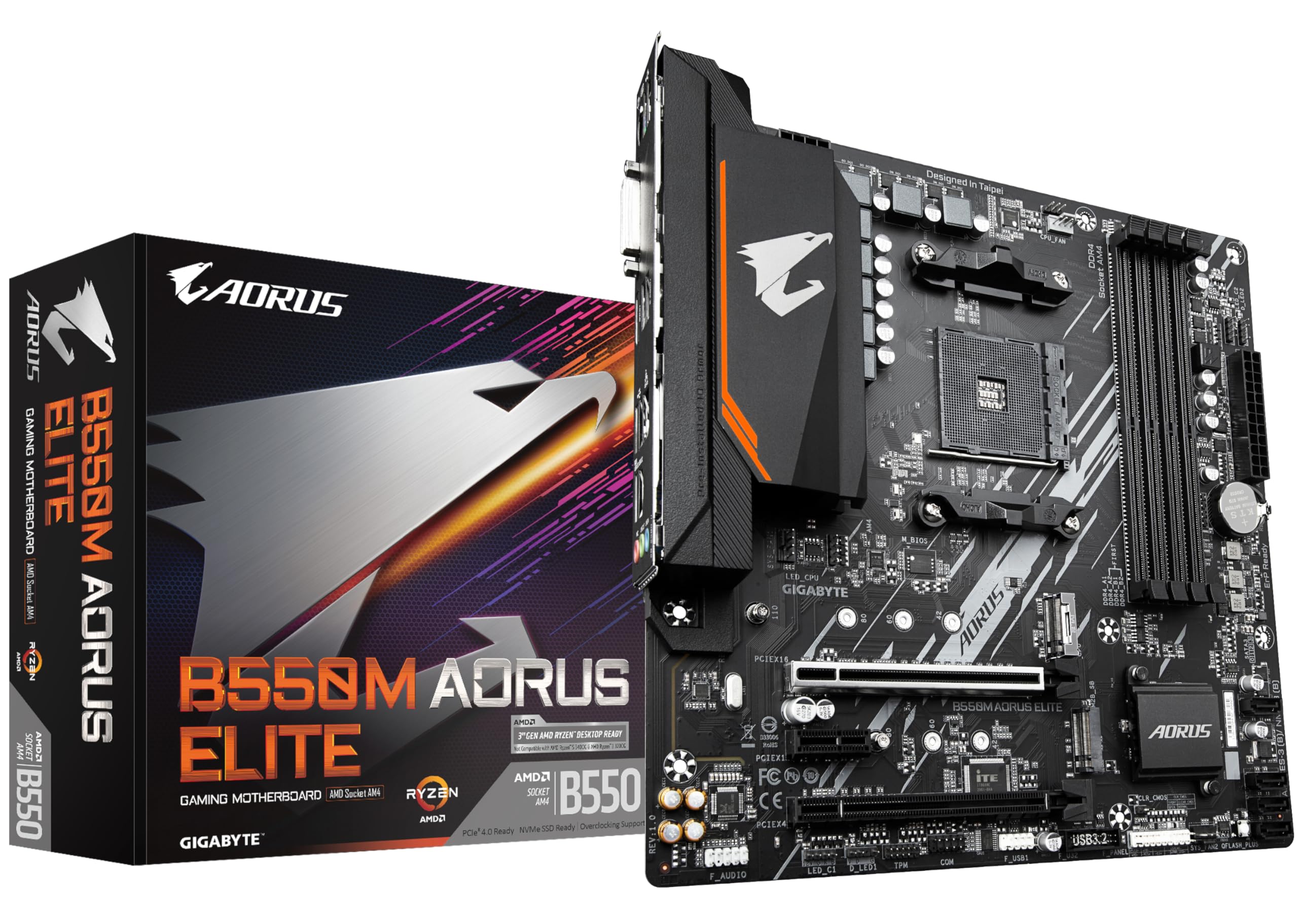 Amazon.com: Gigabyte B550M AORUS Elite Motherboard, B550 Chipset
