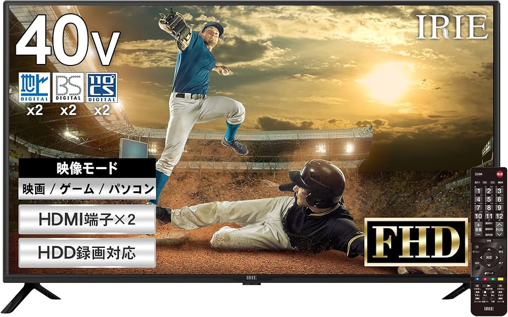 IRIE 40V FHD液晶テレビ 公式】IRIE 液晶テレビ 40V型 ダブル