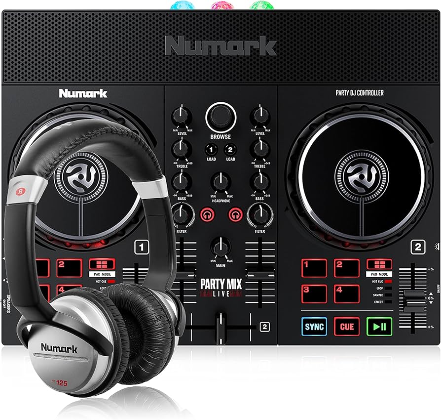 Amazon.com: Numark Party Mix Live + HF125 - DJ Controller/Adults