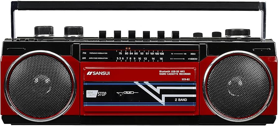 Amazon.co.jp: SANSUI Bluetooth搭載ラジカセ【USB/SDカードMP3再生