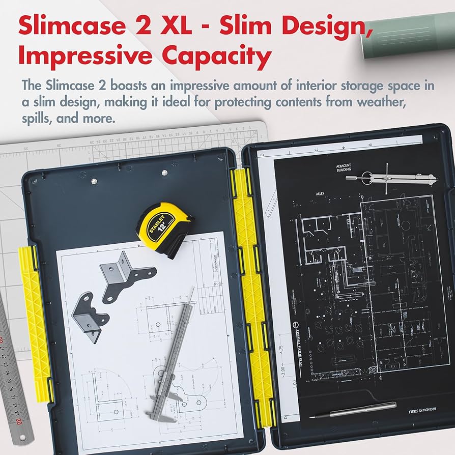 Amazon.com: Dexas Legal Size XL Slimcase 2 Storage Clipboard, Gray