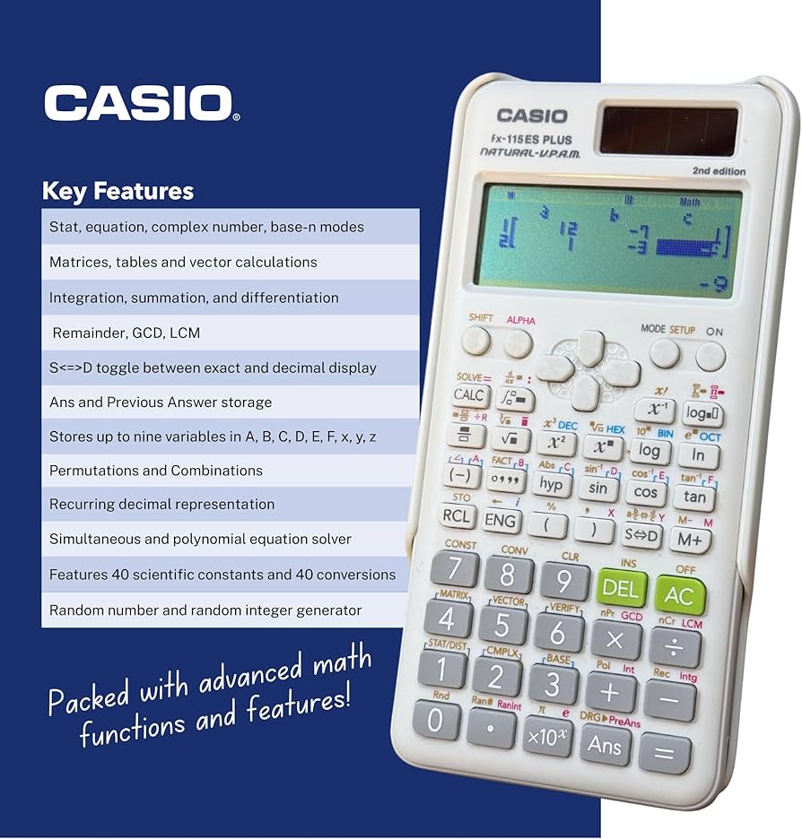 Amazon.co.jp: Casio fx-115ESPLS2 White Advanced Scientific