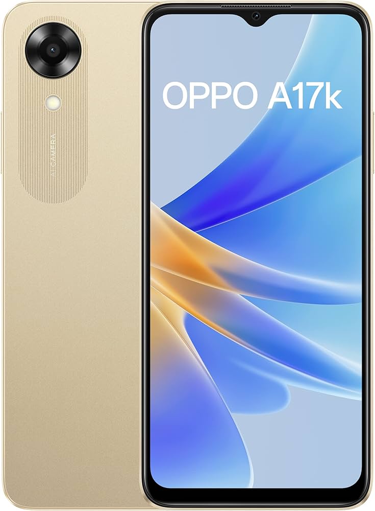 Oppo A17k (Gold, 3GB RAM, 64GB Storage) with No Cost EMI