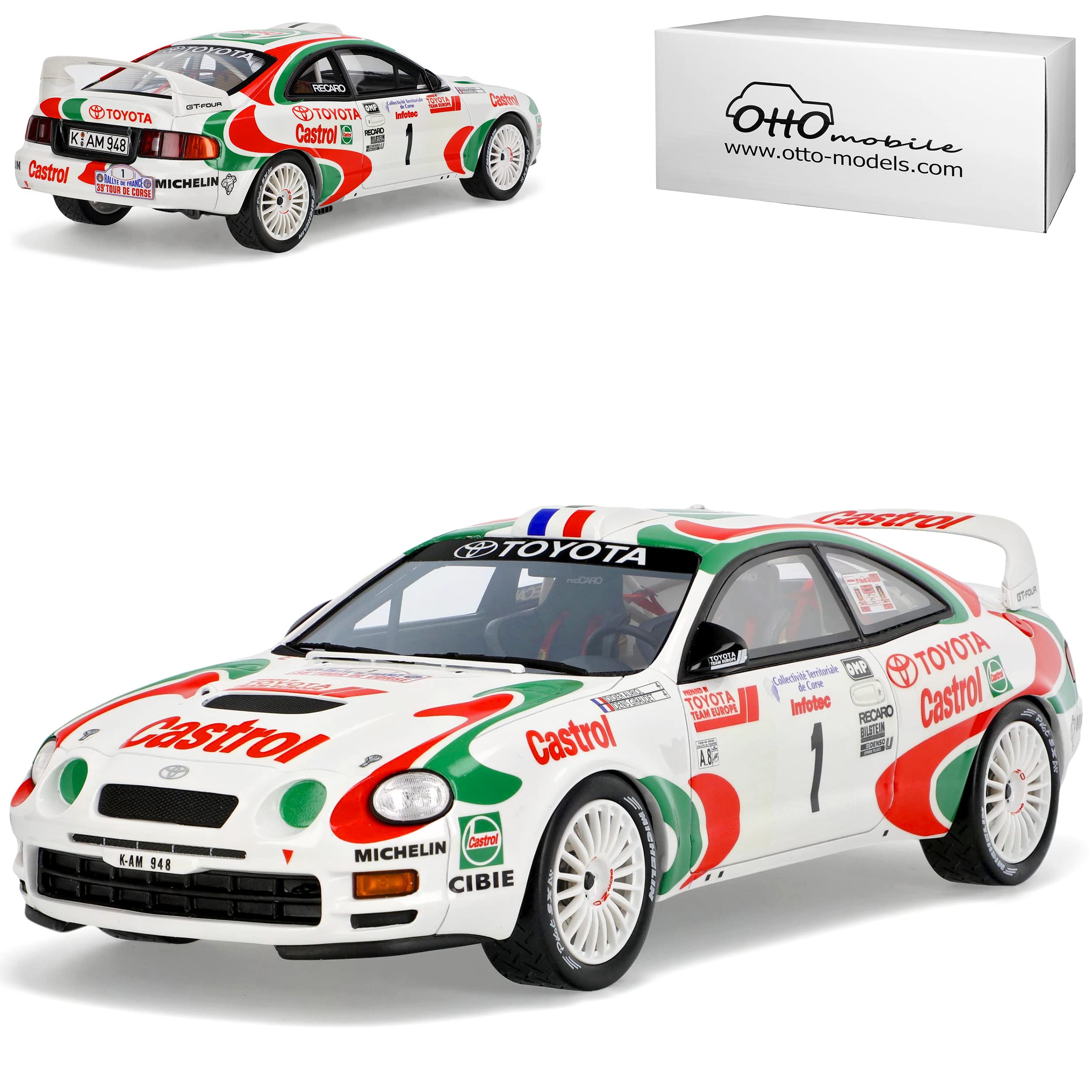 Amazon | オットーモービル 1/18 トヨタ セリカ GT-FOUR ST205#1