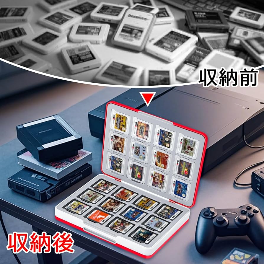 Amazon.co.jp: Homgaty 3DS ソフトケース 48枚 3DS/DS対応 3DSカセット