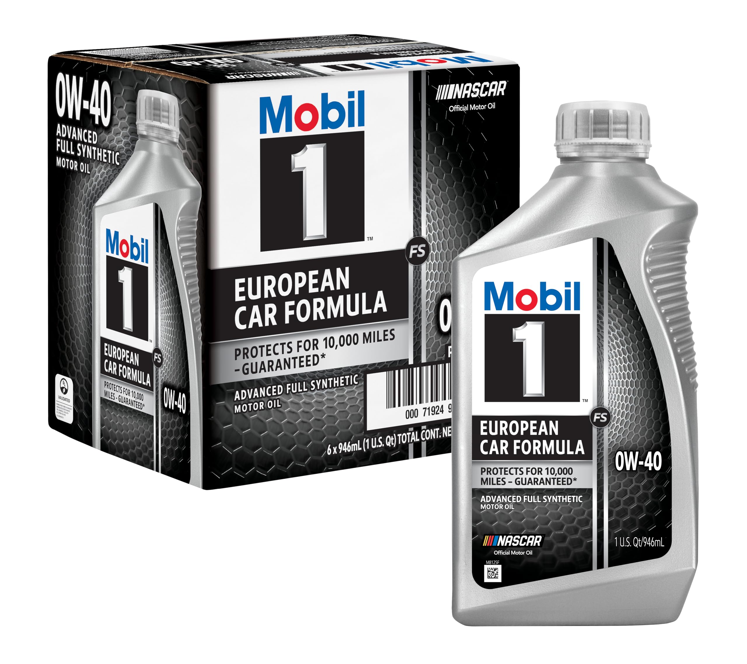 Amazon | Mobil 1合成0 W-40モーターオイル 1 Quart (32 Ounce), (Pack