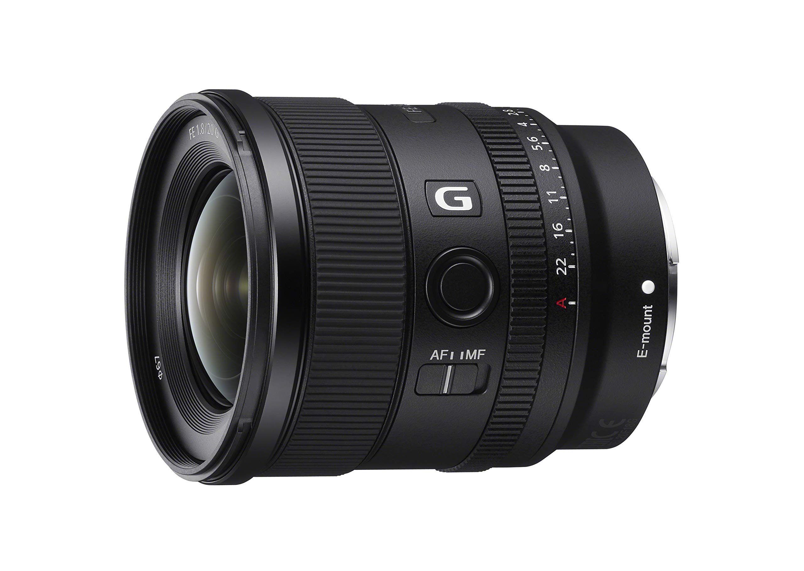 Sony FE 20 mm F1.8 G lente grande angular ultra-grande abertura