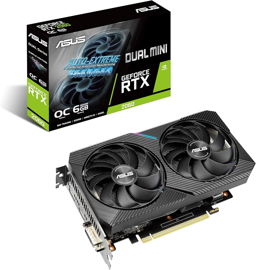Amazon.com: ASUS Dual NVIDIA GeForce RTX 2060 Mini Gaming Graphics