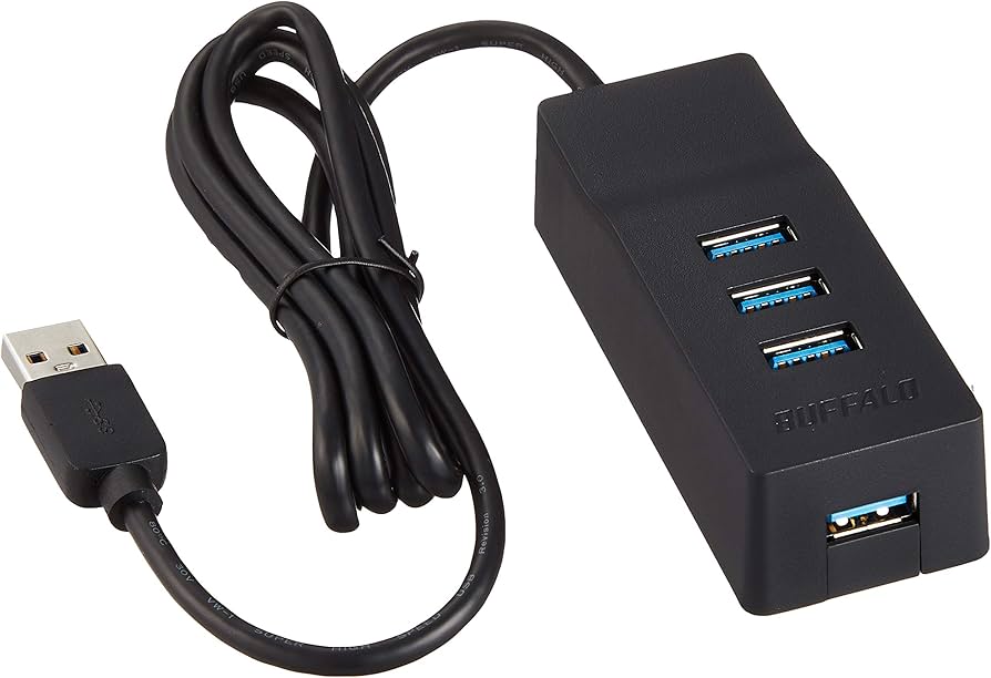 Amazon.co.jp: バッファロー BUFFALO USB3.0 上挿し4ポート セルフ