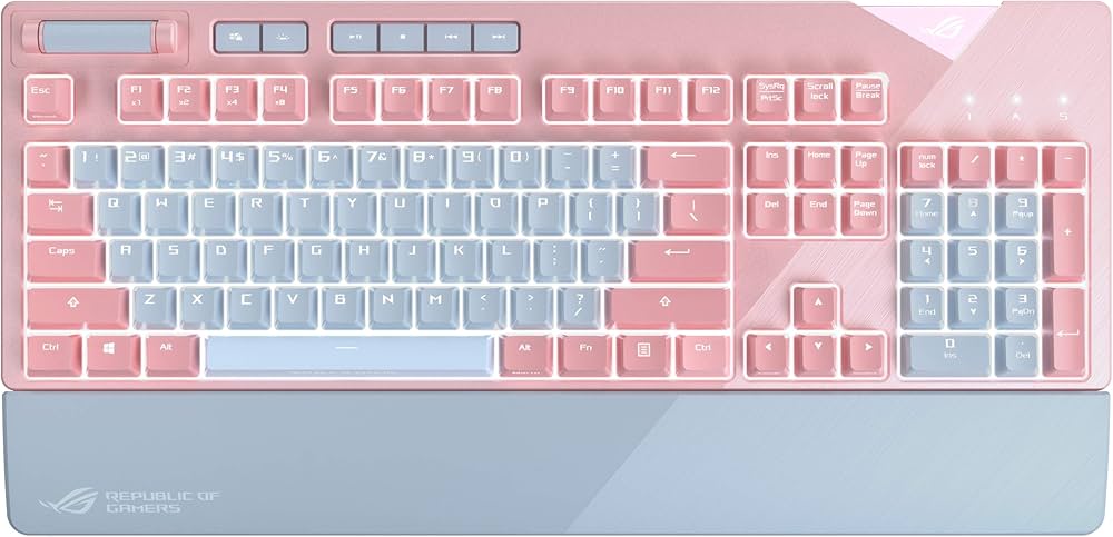 Amazon.com: ASUS ROG Strix Flare Pnk (Cherry MX Red) Limited