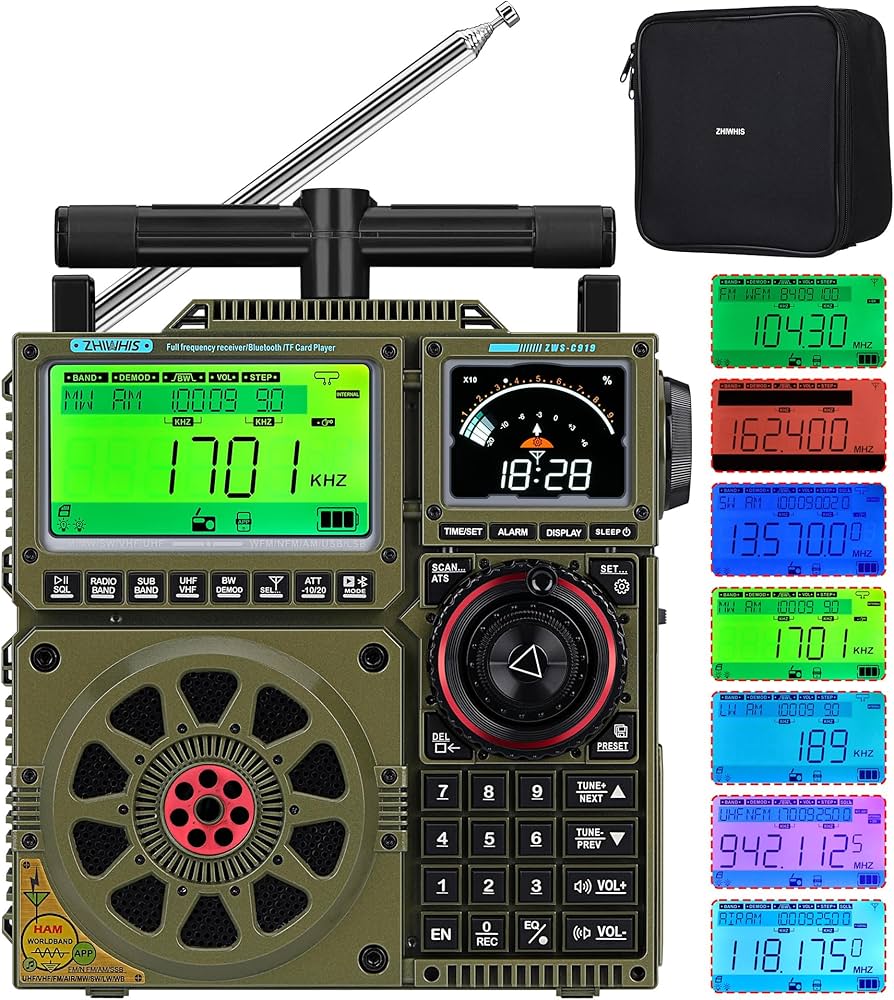 Amazon.co.jp: ZHIWHIS BCLラジオSSB高性能マルチバンド AM FM CB LW