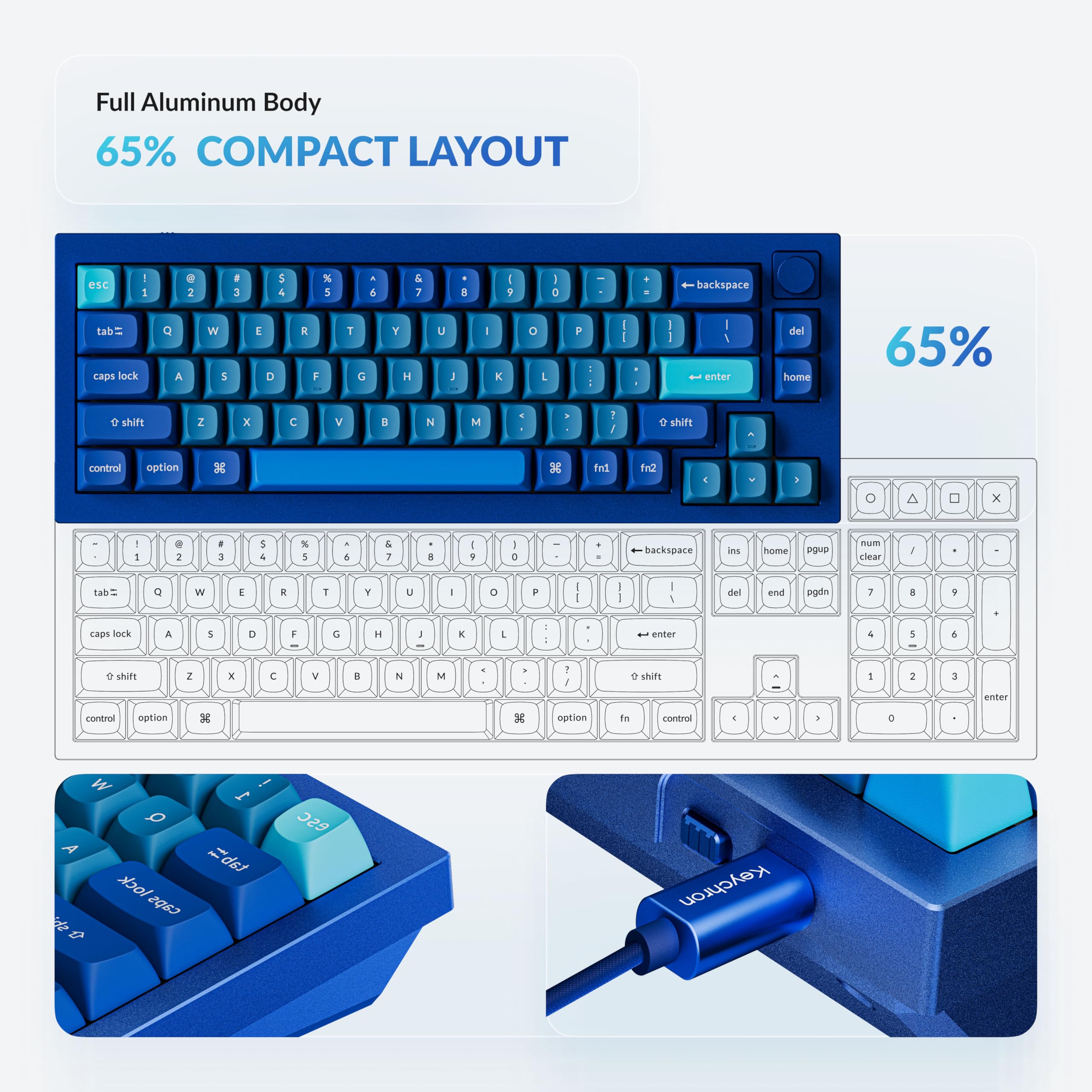 Amazon.com: Keychron Q2 Wired Custom Mechanical Keyboard Knob