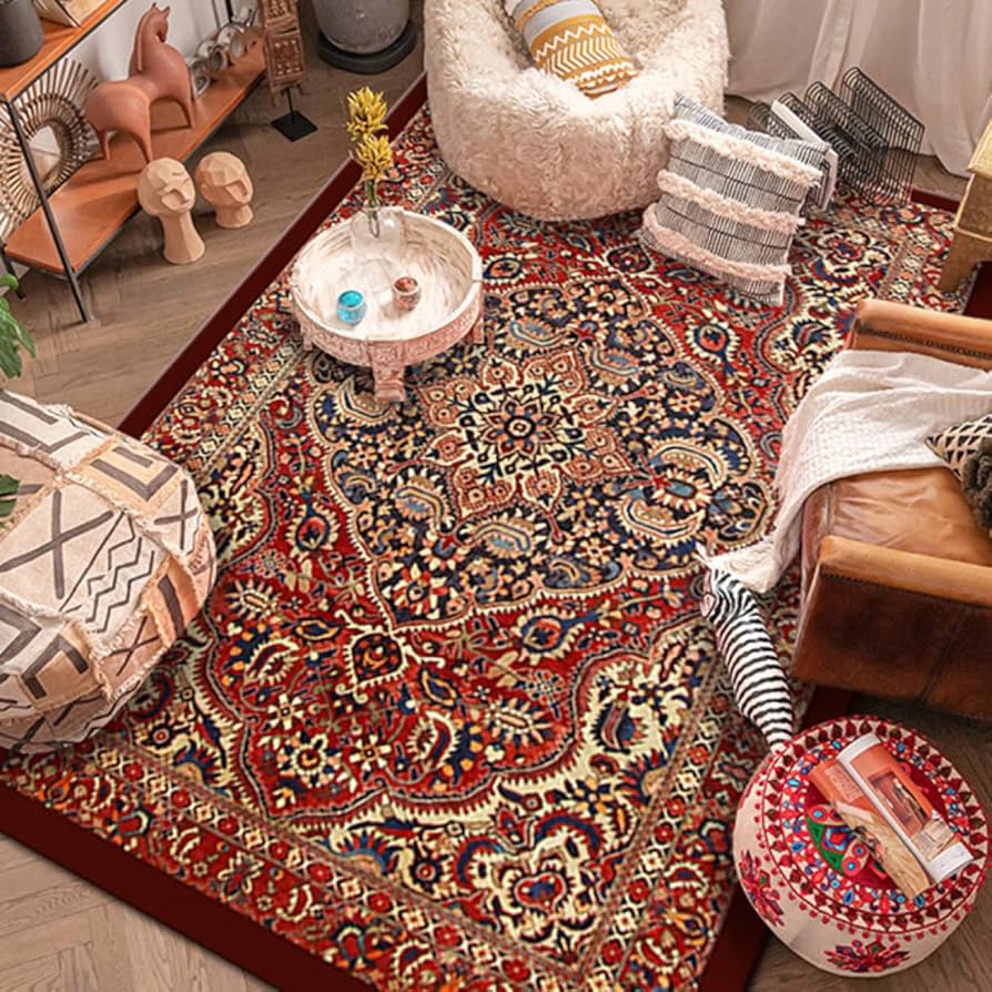 Amazon｜[DLAWF] ラグ 夏用 カーペット ペルシャ風 おしゃれ 洗える