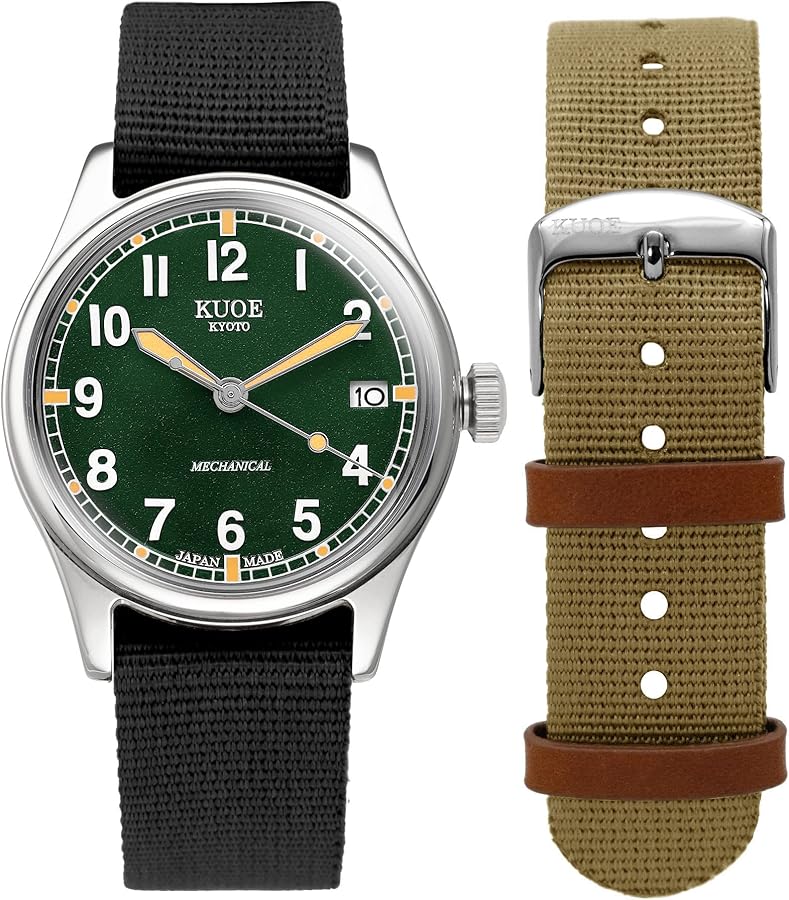 Amazon | [クオ]KUOE 日本製 腕時計 OLD SMITH 90-002 10ATM 自動巻き