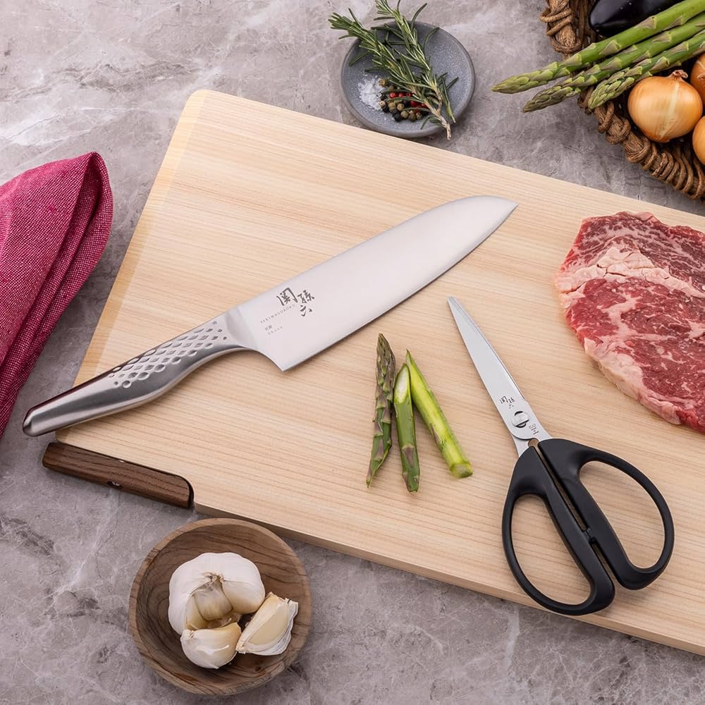 Amazon.co.jp: 貝印 KAI 関孫六 匠創 三徳包丁165mm&キッチン鋏セット