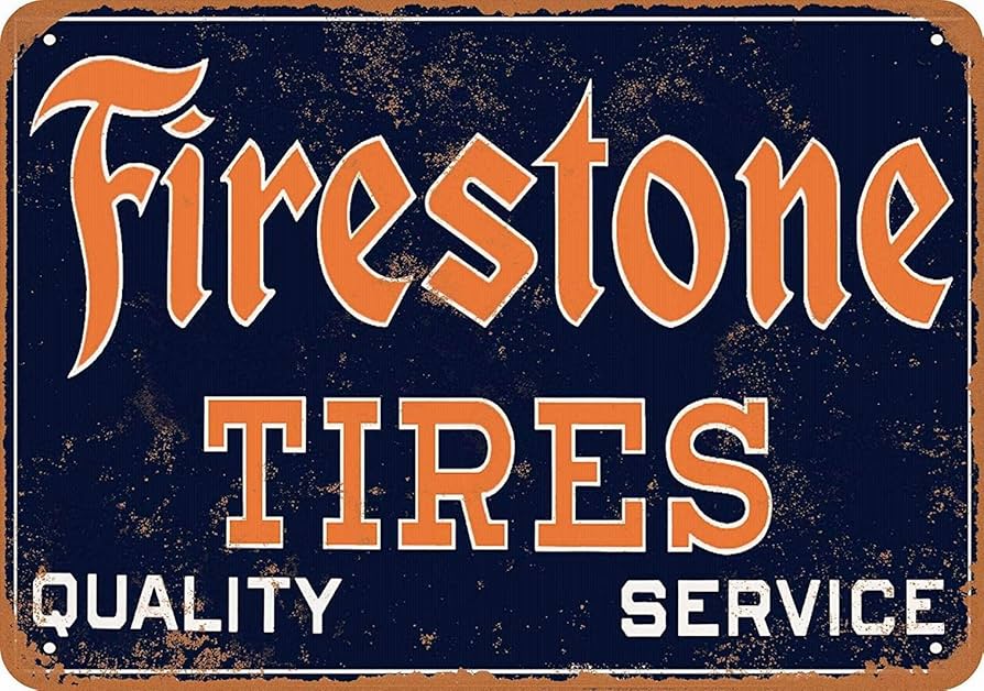 Amazon.com: 8 X 12 Metal Sign - Firestone Tires - Retro Tin Art