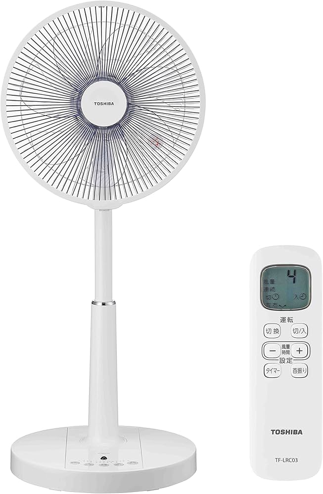 Amazon | 東芝リビング扇風機 TF-30DL24(W) ホコリ防止加工 リモコン首