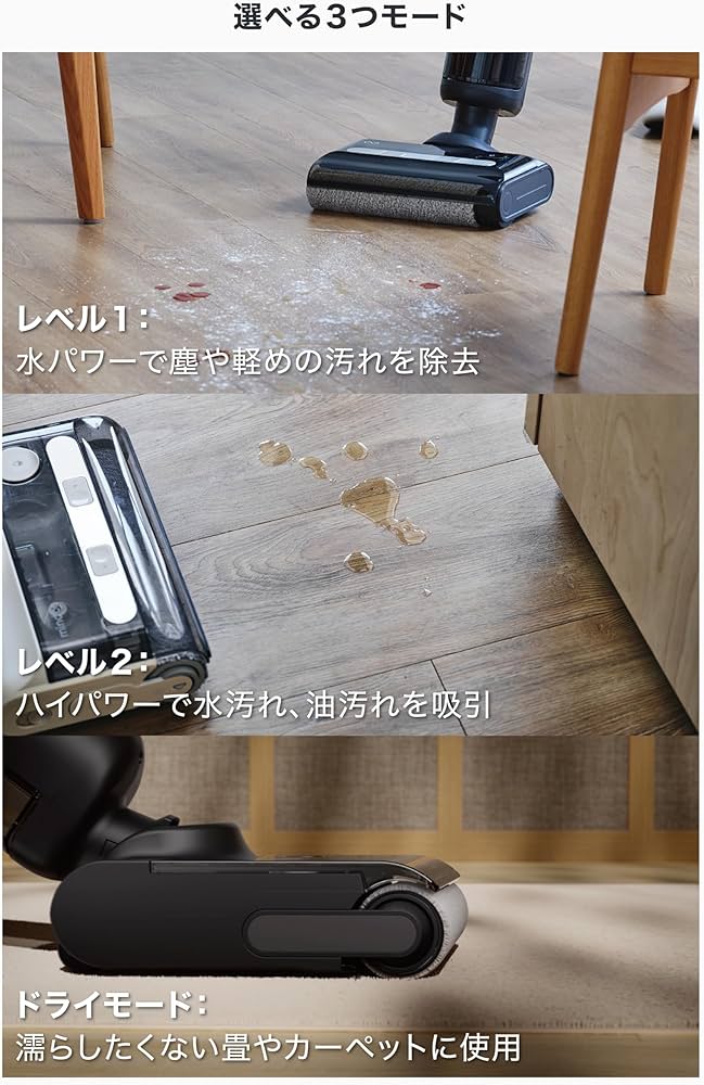 Amazon | Mindoo AquaX ミンドー アクアエックス 水拭き掃除機 乾拭き