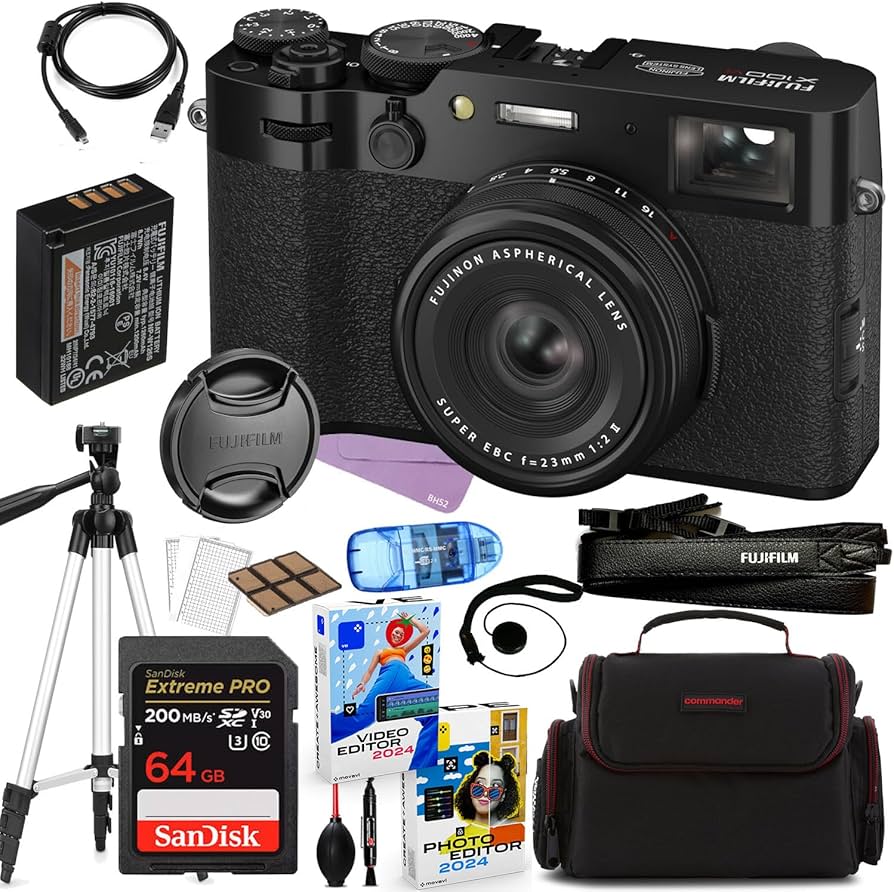 Amazon.com : FUJIFILM X100VI Digital Camera (Black) Bundle +