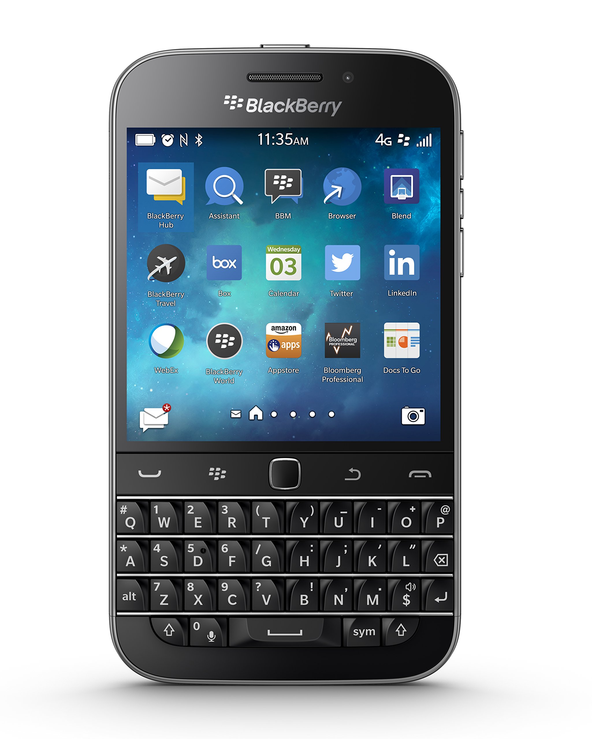 Amazon.com: BlackBerry Classic Factory Unlocked Cellphone, Black