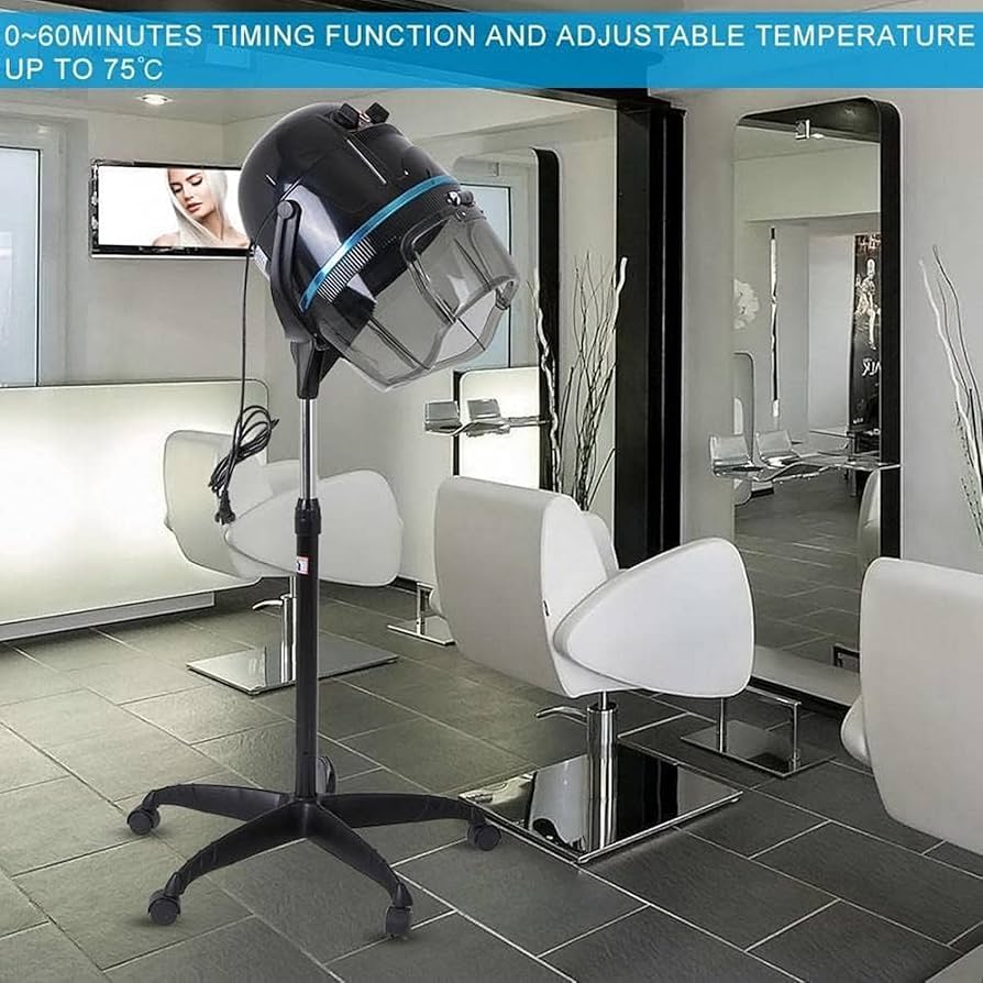 Amazon | スタンドアップヘアフードドライヤー、ポータブルサロン美容