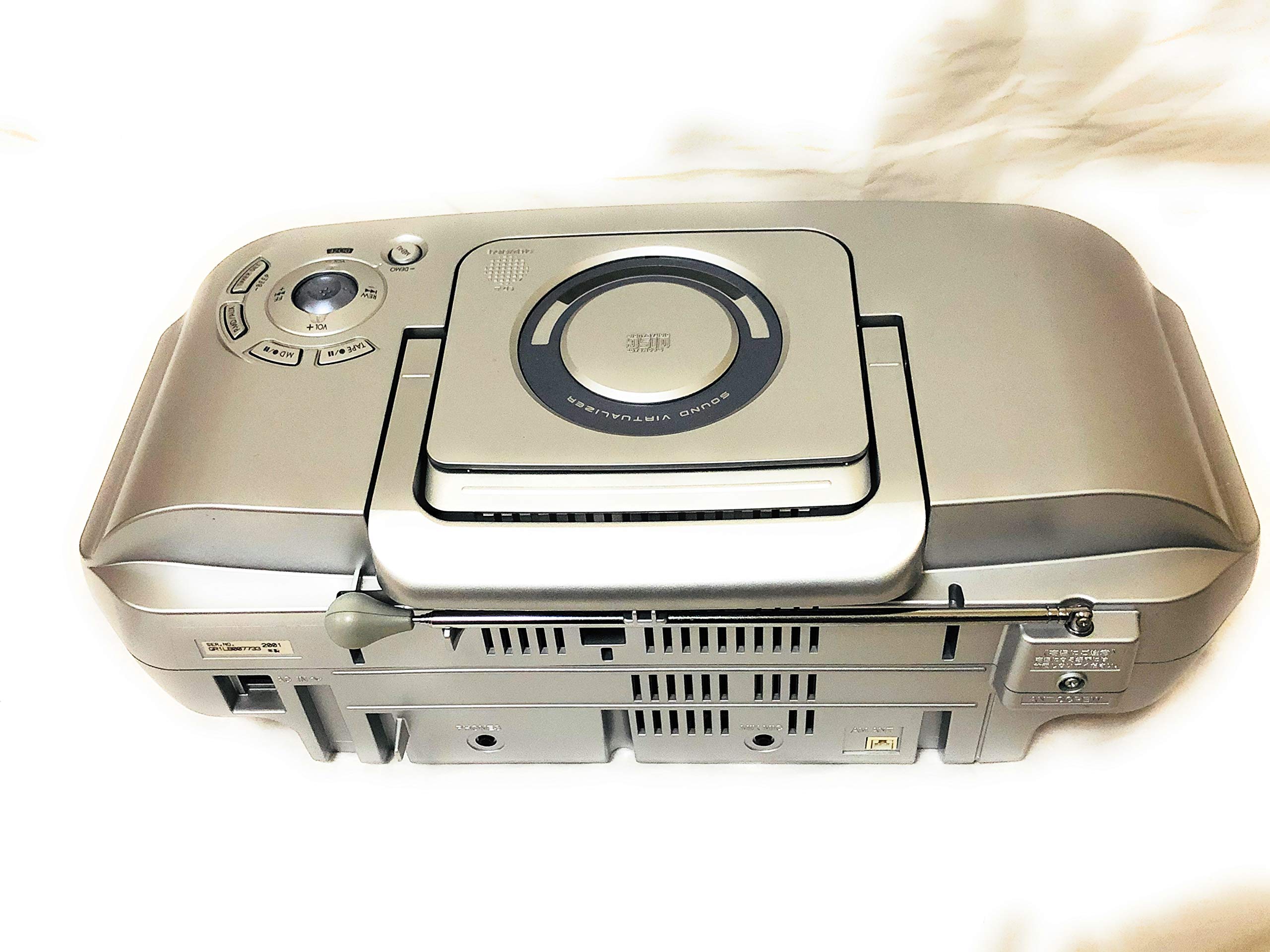 Amazon.co.jp: Panasonic RX-MDX77-S Silver Personal MD System, CD