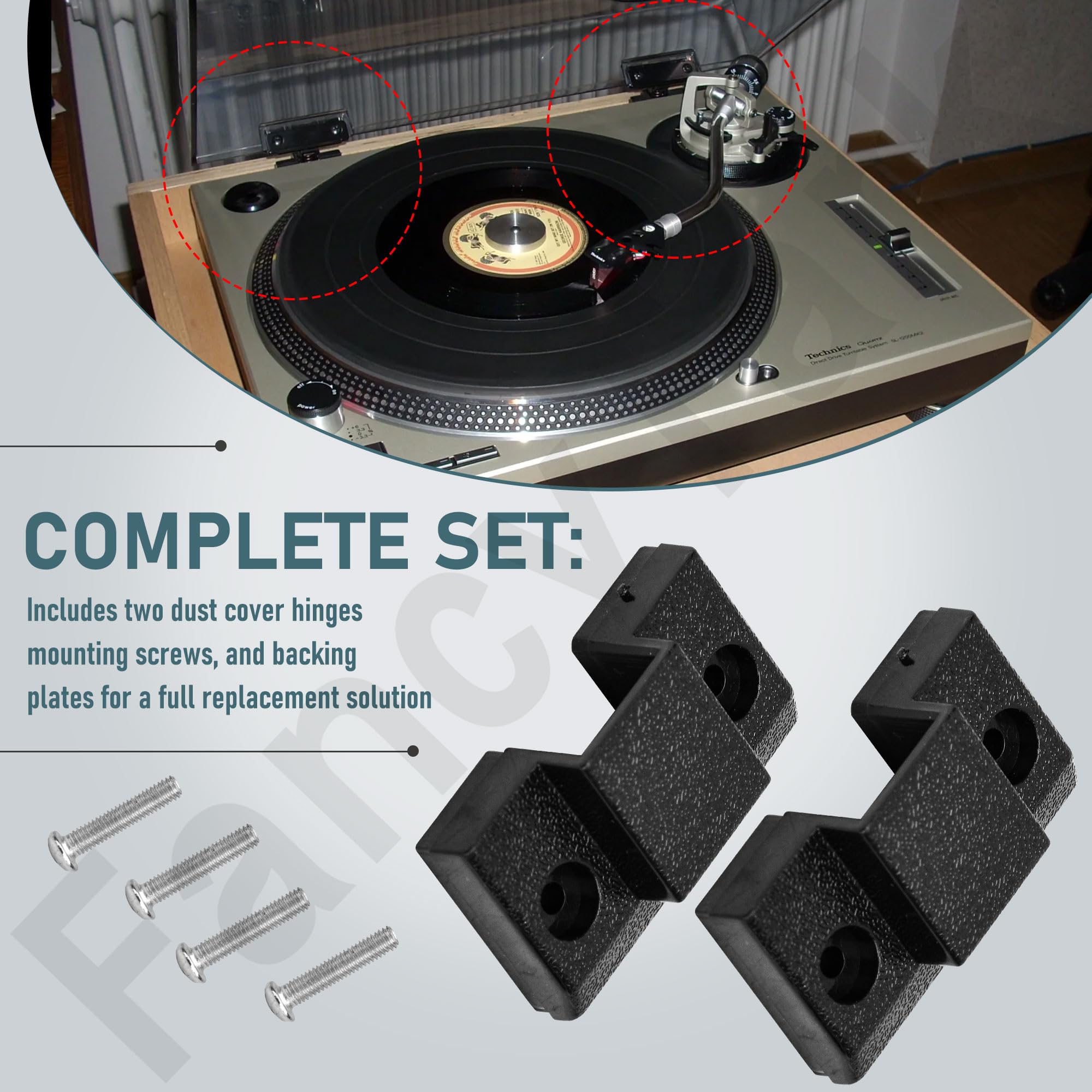 Amazon.co.jp: ダストカバーヒンジセット 交換用パーツ 2個パック