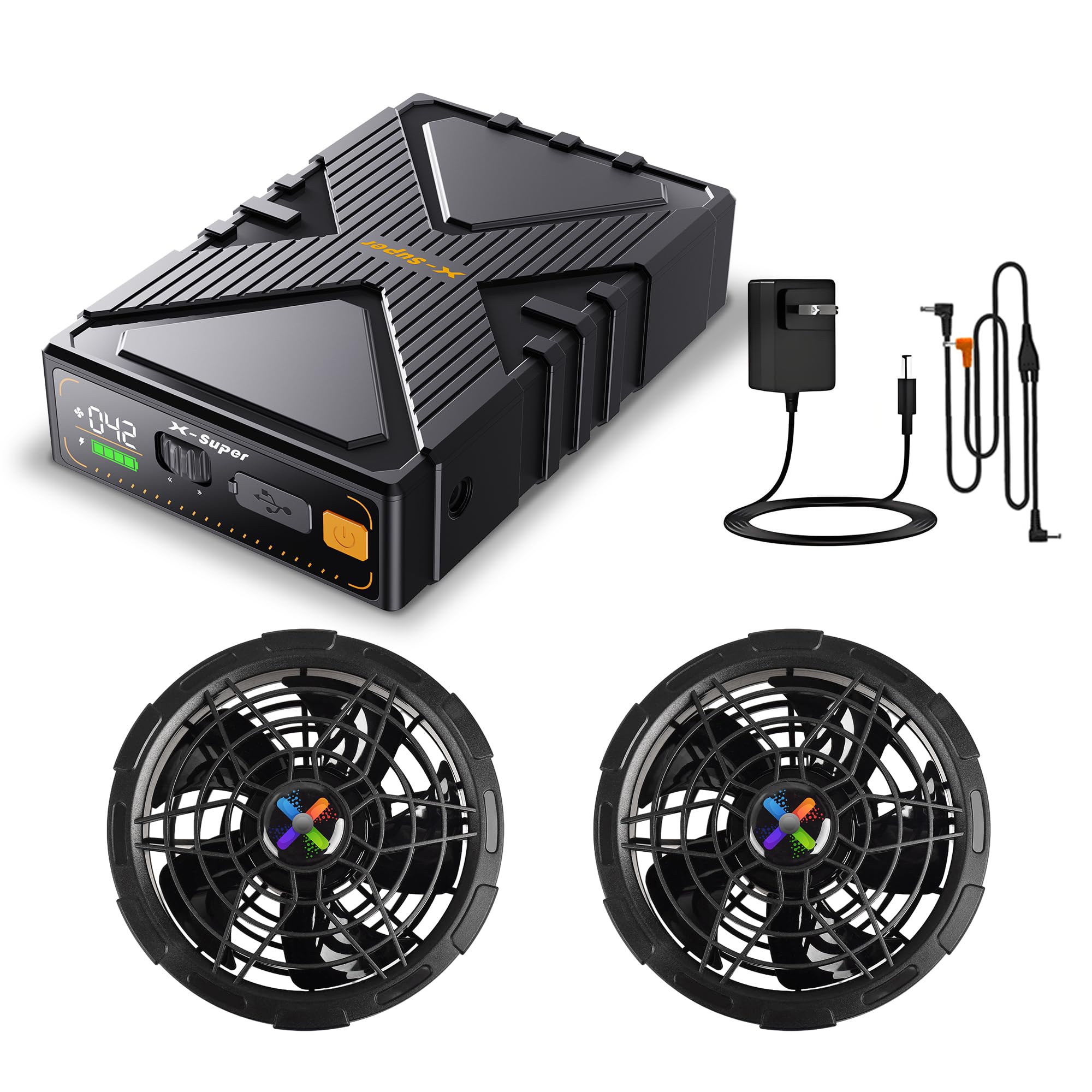 Amazon.co.jp: 【42V超高輸出&2025革新モデル】ファンバッテリーセット