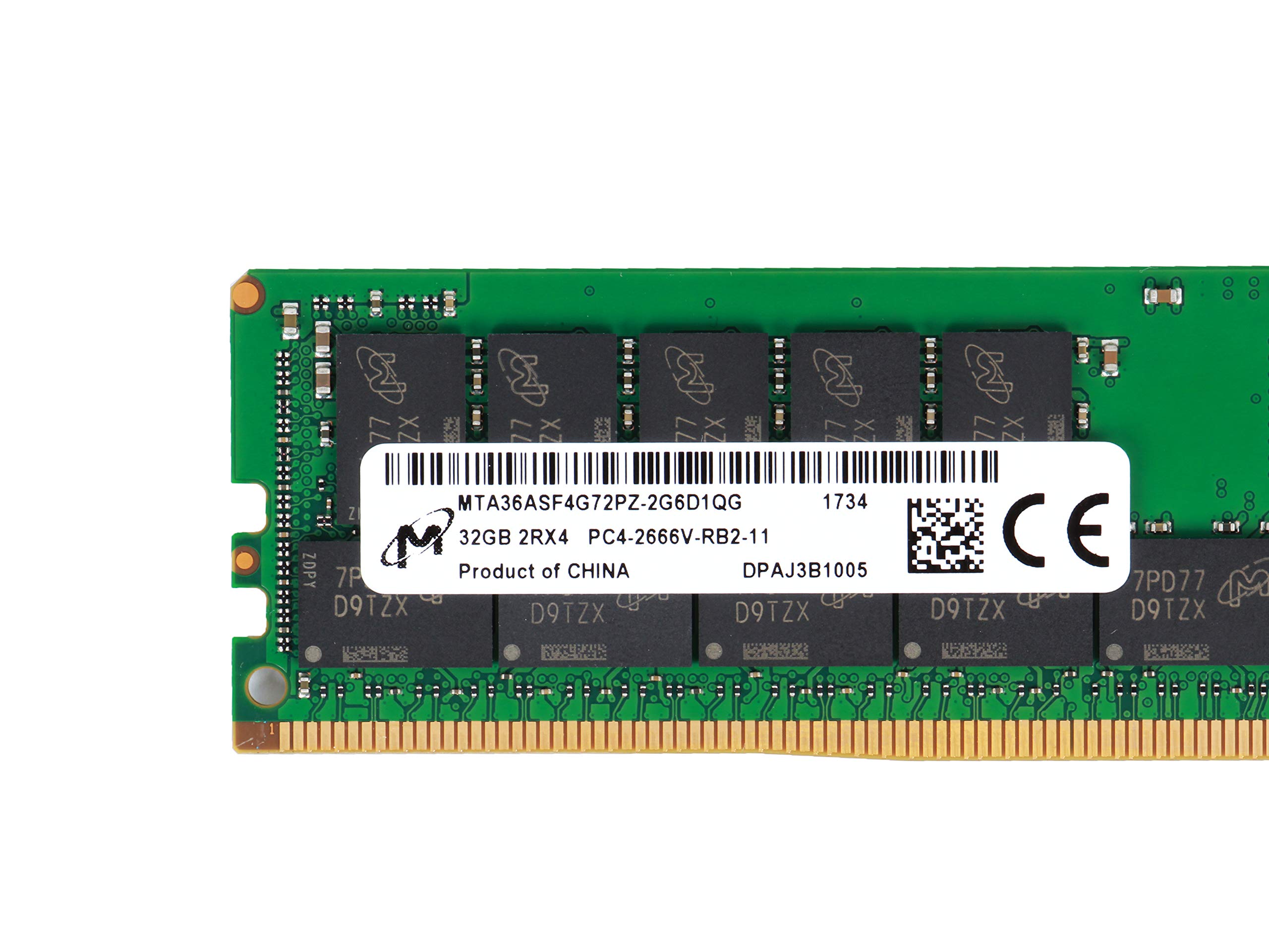MICRON 32GB PC4-2666V-R Registered ECC 2RX4 Memory RDIMM
