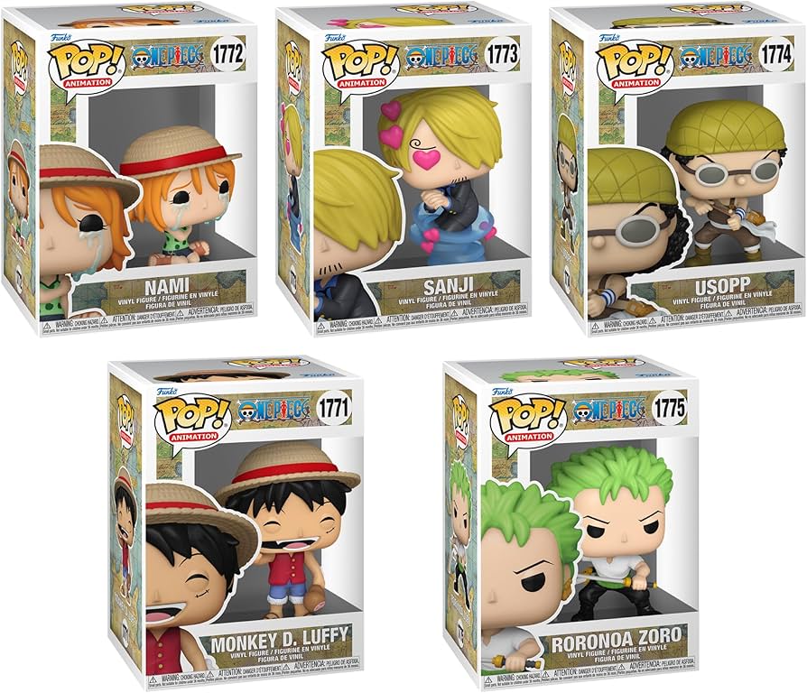 Amazon.com: Funko Pop! Animation: One Piece Bundle (5-Pack