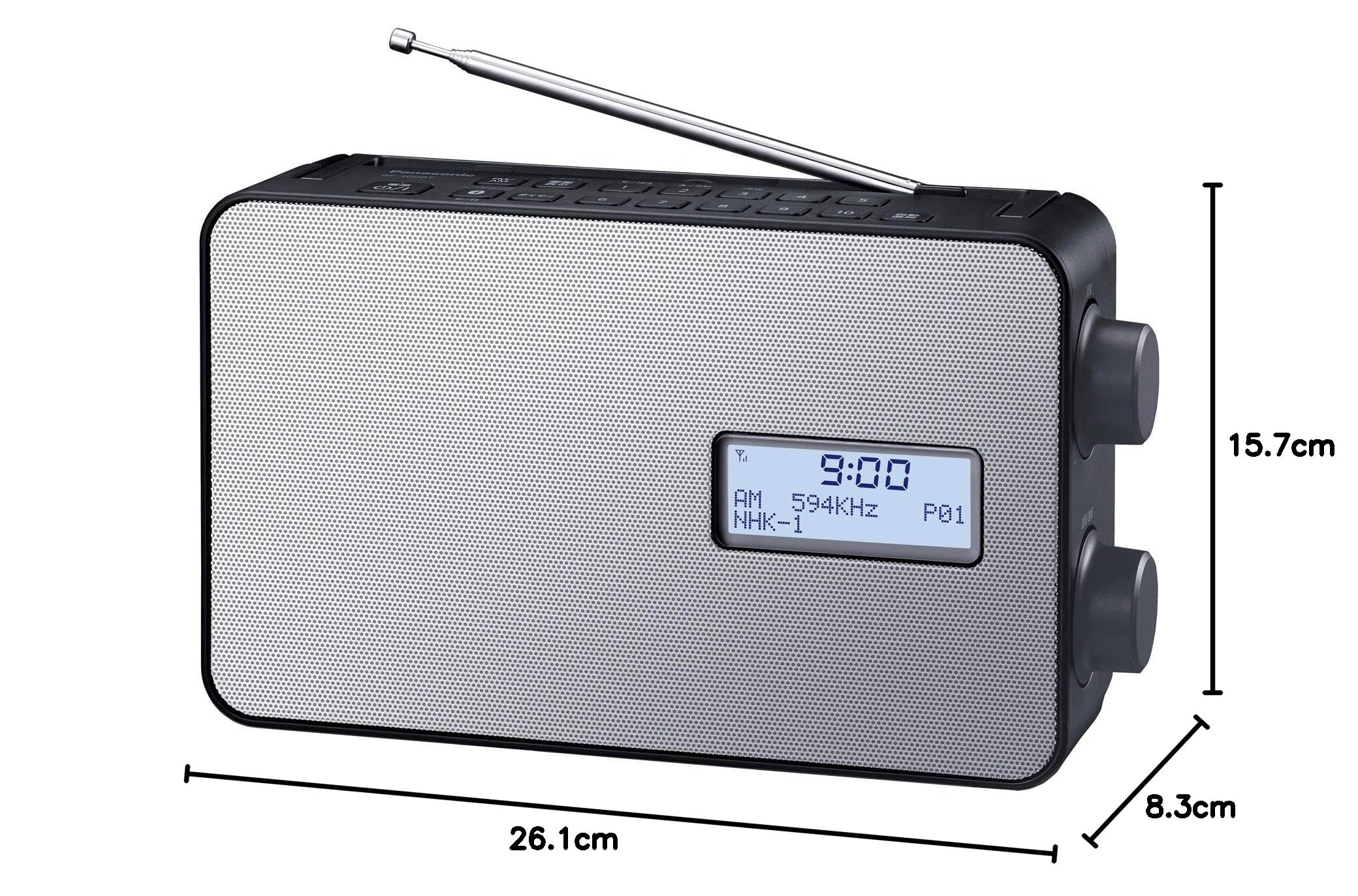Amazon.co.jp: Panasonic RF-300BT-K FM/AM Wide FM Radio, Bluetooth