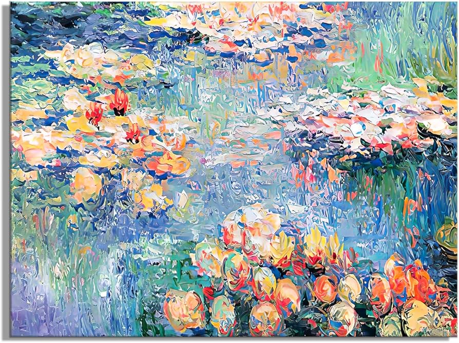 Amazon.co.jp: アートパネル クロード・モネ 睡蓮 抽象 風景画 ポピー