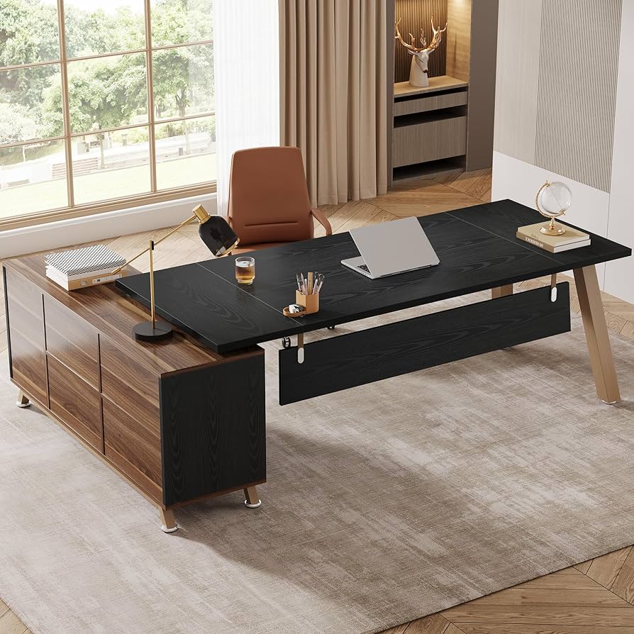 Amazon.com: Tribesigns 78.7-Inch Executive Desk, L-Shaped Desk
