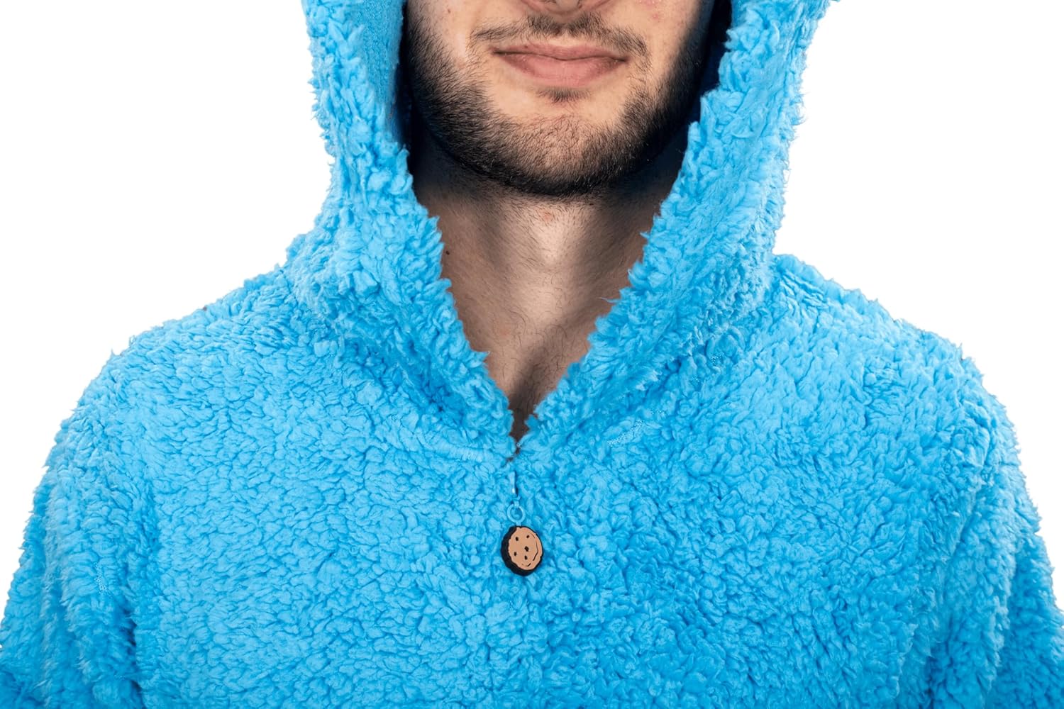 Amazon.com: Sesame Street Cookie Monster Fleece Zip Up Jumpsuit