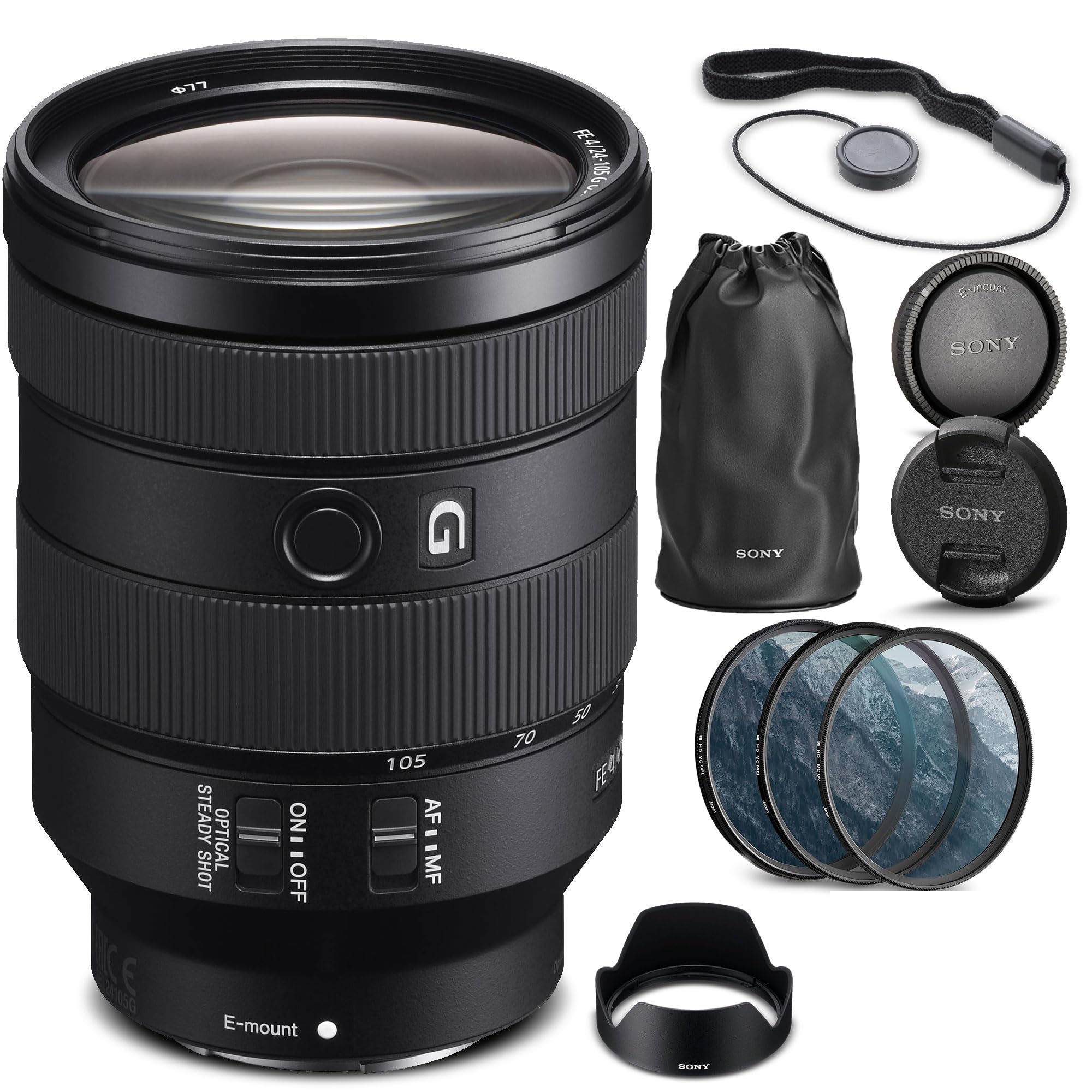 Amazon.com : Sony FE 24-105mm f/4 G OSS Lens (SEL24105G/2) +