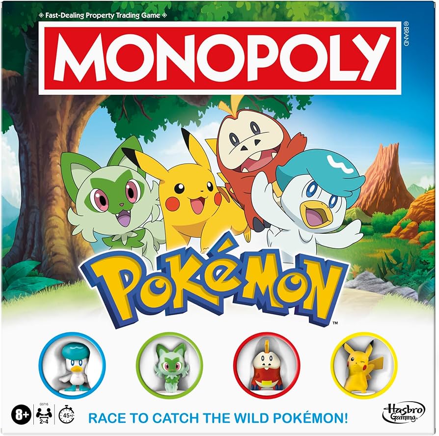 Amazon.com: Monopoly Pokémon Edition Board Game | Ages 8 and Up