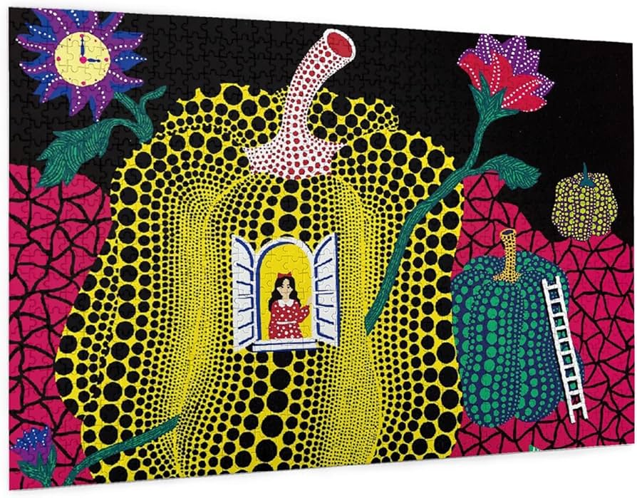 Amazon.co.jp: 1000ピース ジグソーパズル 草間彌生 木製パズル 子供