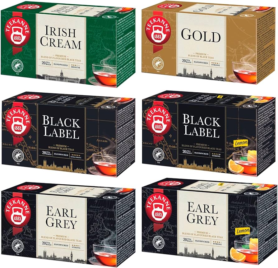 TEEKANNE Black Tea Classic Collection (6 x 20 Bags) - Schwarzer
