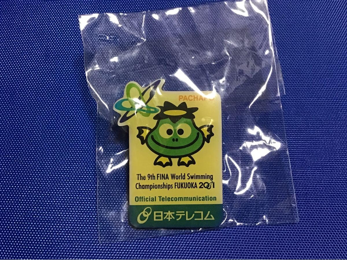 Amazon | 世界水泳 2001 福岡大会 パチャポ ピンバッジ 日本テレコム