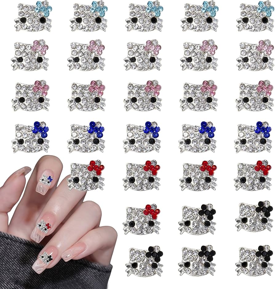 Amazon.co.jp: ネイルパーツ キティ 約30個セット キティ ネイル