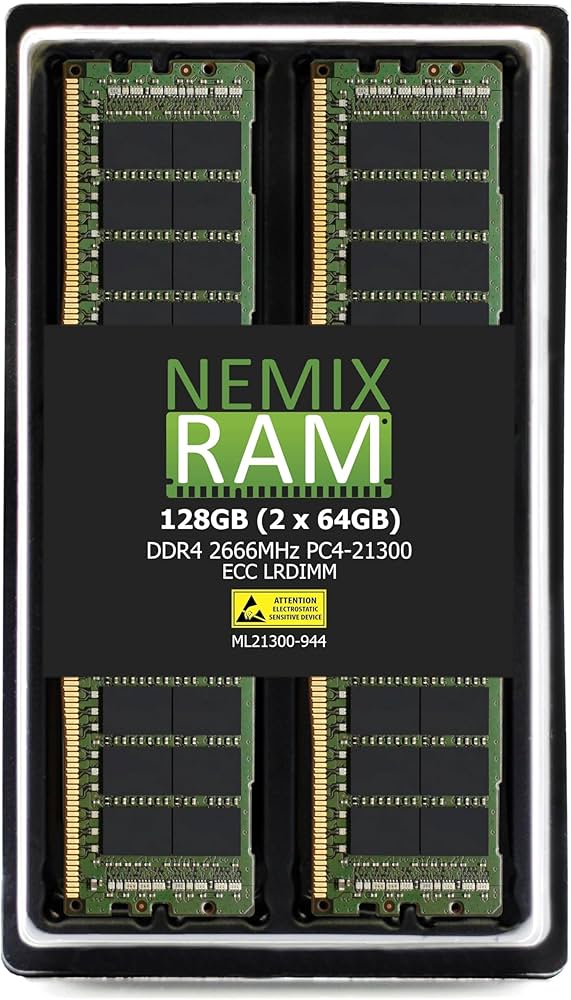 Amazon.co.jp: NEMIX RAM 128GB (2X64GB) DDR4 2666MHZ PC4-21300 4Rx4