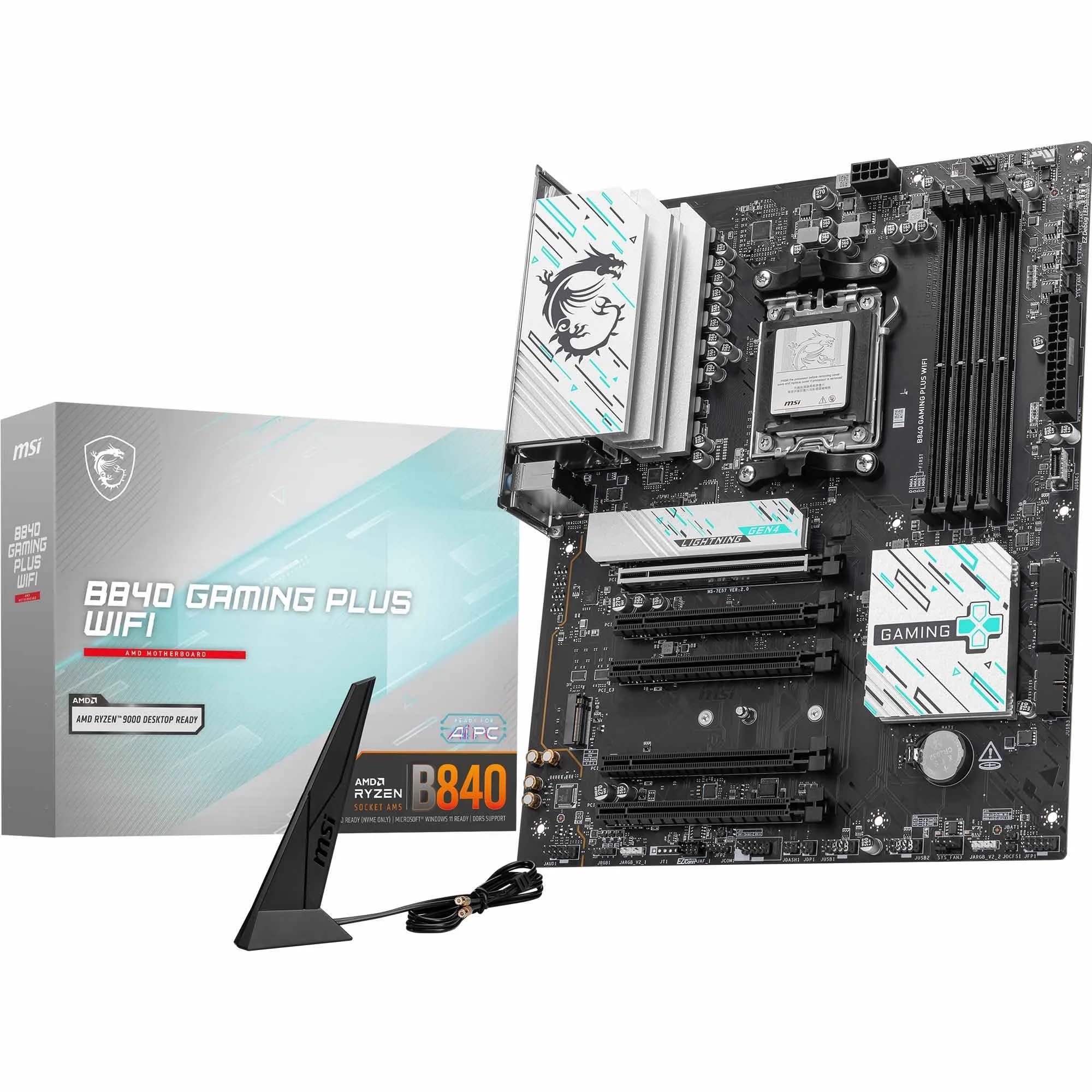 Amazon | MSI B840 Gaming Plus WiFiマザーボード、ATX - AMD Ryzen