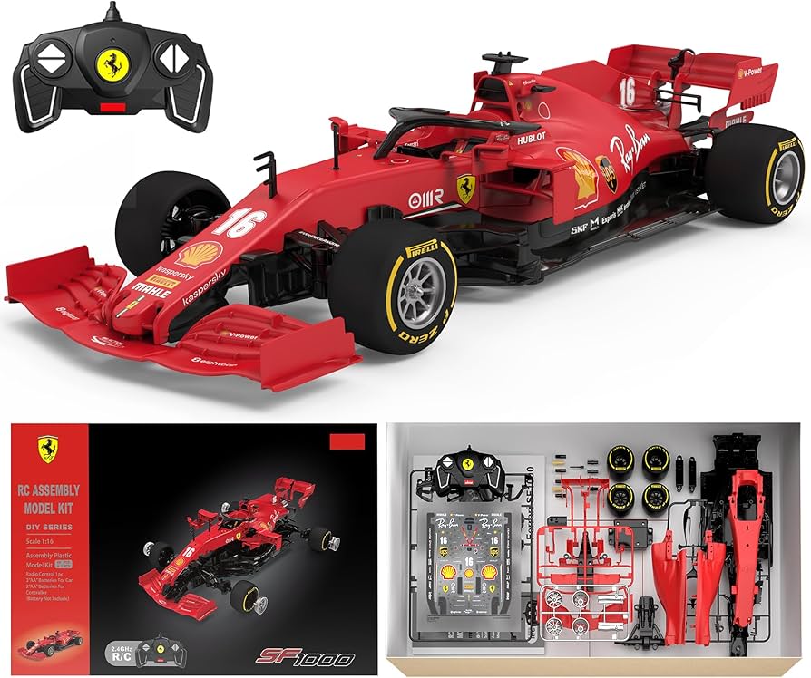 Amazon.com: Voltz Toys Licensed Ferrari F1 SF1000 RC Car Building